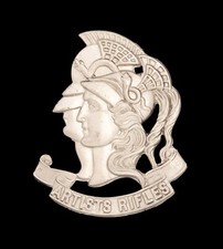 Artists Rifles Cap Badge Hallmarked Silver