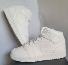 Nike Air Jordan 1 Mid Triple White GS | UK 6 EU 40 US 7Y | Trainer Sneaker NEW!