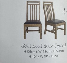 200cm Harvey’s Solid Oak Large Extending DiningTable And 6 Leather Seated Chairs