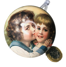 Advertising Tin Soap Bronnley Metal Miniature Vintage ra