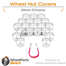 Chrome Wheel Nut Bolt Covers 21mm GEN2 For Ford S-Max [Mk2] 10-15