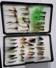 A SUE BURGESS FLY BOX WITH