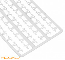 96 Clear Plastic V Shaped Bait Stops Carp Fishing  Hair Rig Boilie Bait 2 Sheets