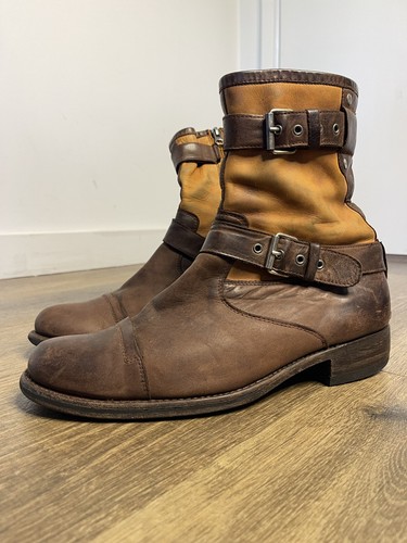 Sendra brown biker - brown, boots
