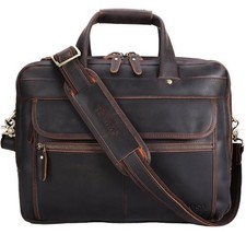 STAR VISTA Scala Pro 16-18" Leather Messenger Bag