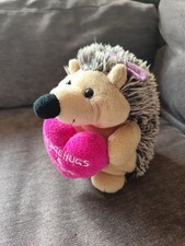 Card Factory With Snuggles Hedgehog Love Heart Hedgehogs & Kisses Plush Toy 7'