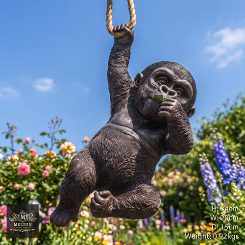 Baby gorilla sculpture - baby,