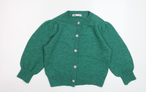 Zara women green - cardigan, knit