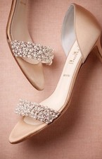 BHLDN Oyster Bed dOrsay Heels