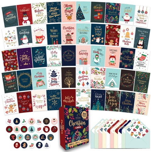 100 pack boxed christmas - boxed,