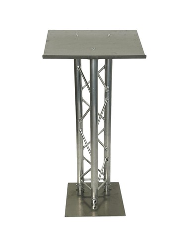 Silver truss lectern podium - silver,