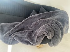 Dunelm Large Faux Fur Graphite