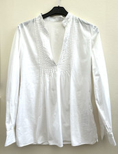 Bamford white 100% cotton shirt/blouse in size 42. RRP £325
