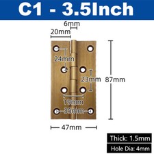 Brass Door Butt Hinge Cabinet