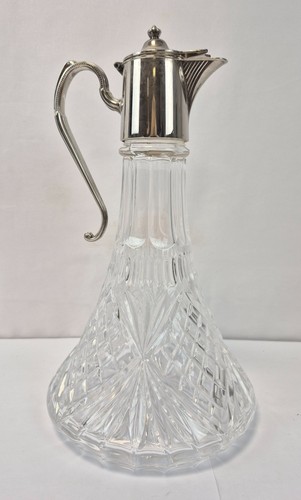 Silver plated crystal - plated, decanter