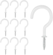 10 Pcs White Ceiling Hooks 2