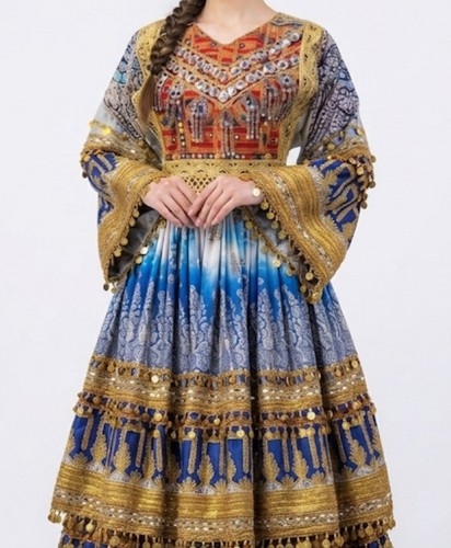 Afghan dress handmade - afghan,