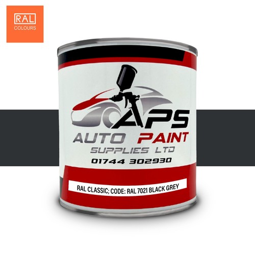 Enamel satin paint ral 7021 - 1l,