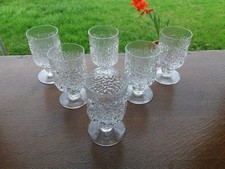 SET OF 6 WHITEFRIARS EVEREST SHERRY GLASSES - M155 -- GLACIER