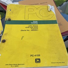 John Deere 4230 -4430 tractor  parts thick catalogue 1977