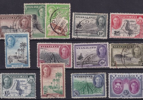 Nyasaland kgvi 1945 set - 1945, 5/-