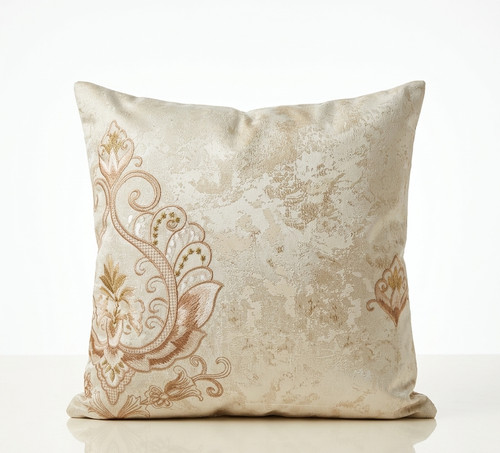 Brown cushion covers eggshell - cushion,