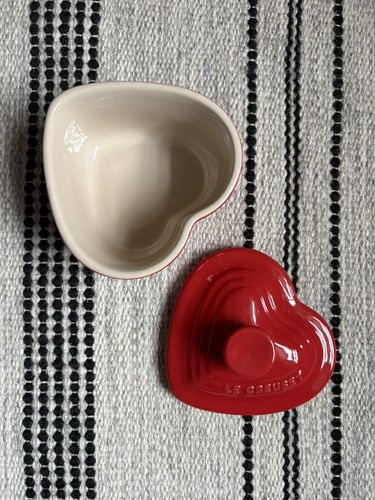 Creuset stoneware heart - le,