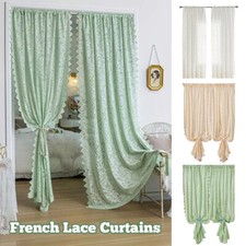 French Lace Floral Curtains