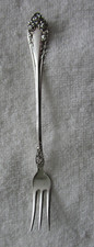 Rose Wallace Sterling Silver Pickle Olive Seafood Fork