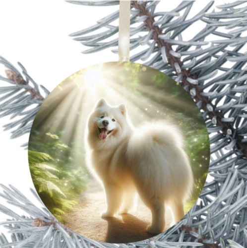 Samoyed dog hanging - samoyed, bauble