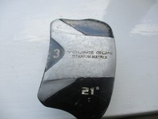 YOUNG GUN 3 Wood 21 Degree loft 31" Long - suit age range 6-8 years -blue colour