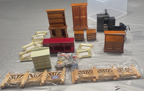 Dolls house furniture and - house,