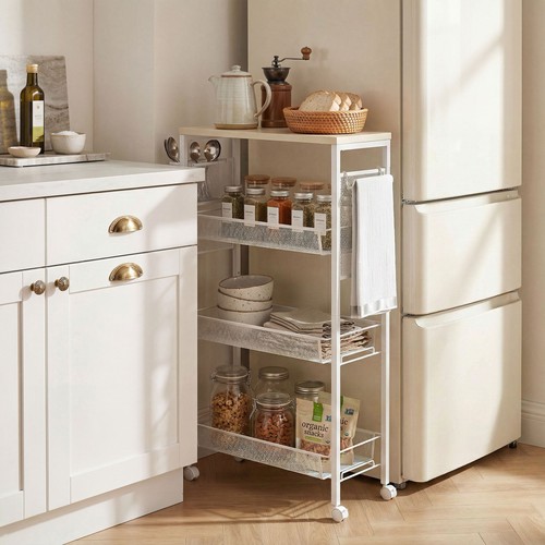 Homcom tier kitchen cart - 3-tier,