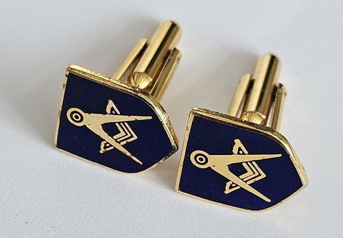 Vintage masonic mens cufflinks - vintage,