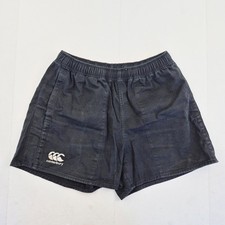 CANTERBURY Shorts Large Black Men's Elastic Waistband Casual Cotton Sportswear