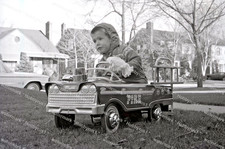 Fire Truck Pedal Car Vintage 1950s Original 35mm Negative