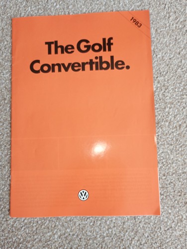 The golf convertible 1983 - vw, convertible"1983