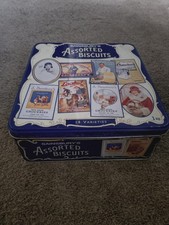 Sainsbury's Assorted Biscuits biscuit tin 1998/1999 , 9" By 9"