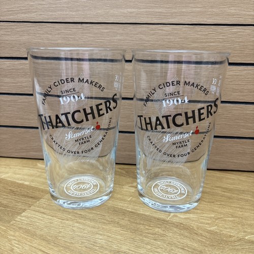 Thatchers pint glasses 2pc - 2,