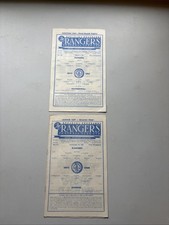 Rangers cup programmes 2 - programmes, x