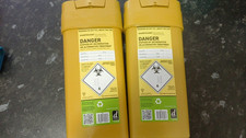 2x SECURE SHARPS BIN Yellow