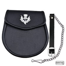 LEATHER SPORRAN LEATHER WITH