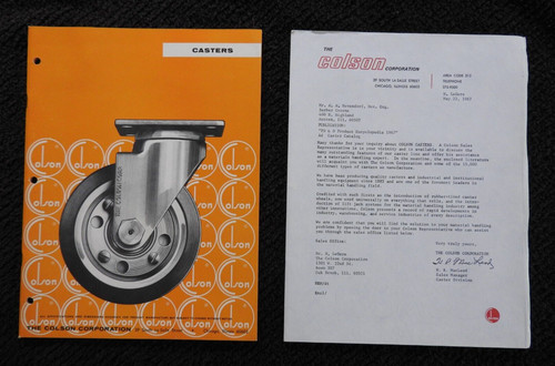 1967 colson corporation sales - colson,