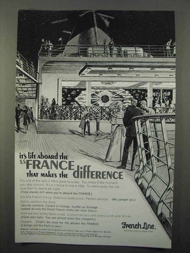 1966 french line cruise - french,