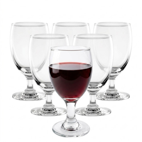 Elegant goblet clear glass set - goblet,