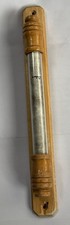 Olive Wood Glass Mezuzah Case