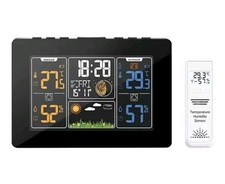 Wireless Weather Station, Digital Color Weather Station with Outdoor Sensor,...