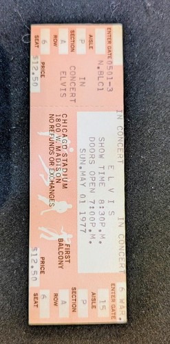 Original unused elvis concert - elvis,
