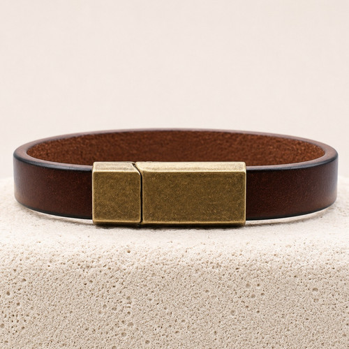 Men leather bracelet - bracelet, –