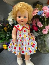 Vintage 1950s Pedigree Hard Plastic walker doll & flirty eyes.
